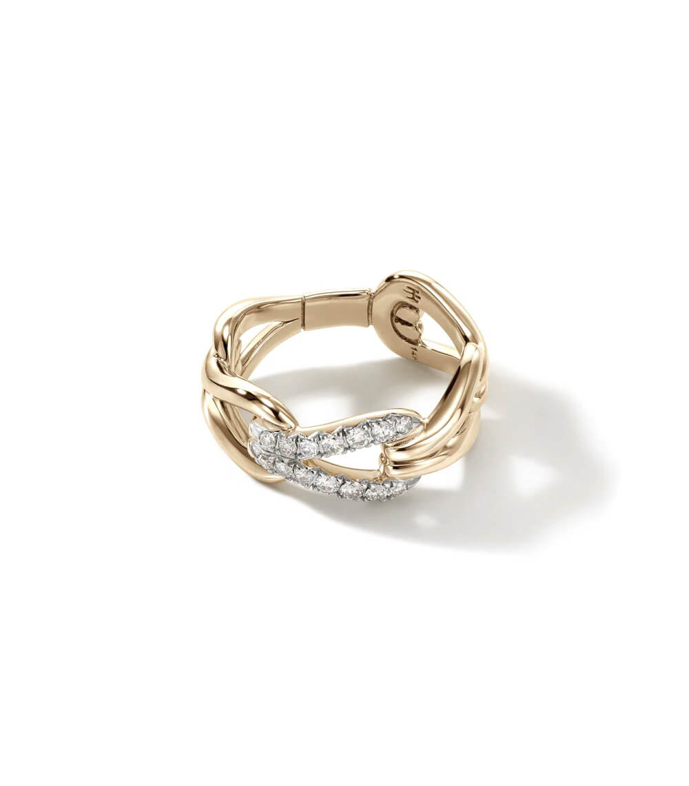 Icon Bracelet, Gold, Silver, Diamonds - Image 3