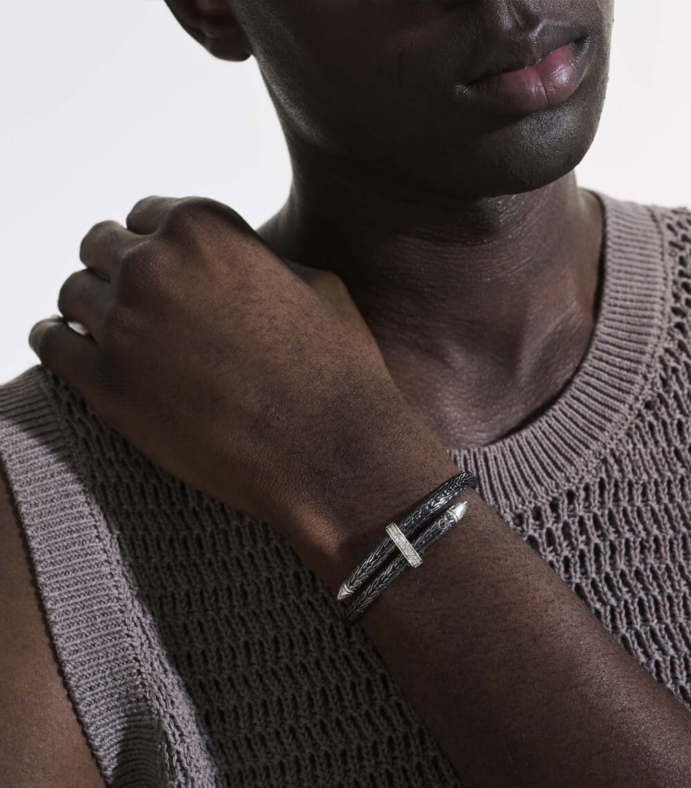 Icon Bracelet, Gold, Silver, Diamonds - Image 6
